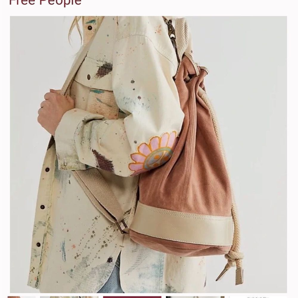 New Free People Varsity suede Backpack
NWOT
MSRP $178
16W x 16 H x 9 D